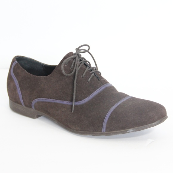 Bugatchi Mens Oxford sz 8.5 Leather Cap Toe Dress Shoes Oxford Derby Work main image 6
